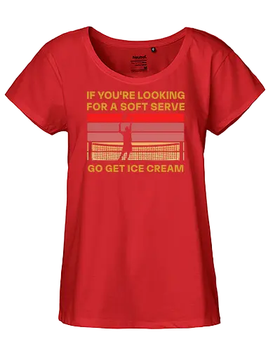 Funny Tennis Quote Vintage Retro Player Humor - Fairtrade Girl Shirt