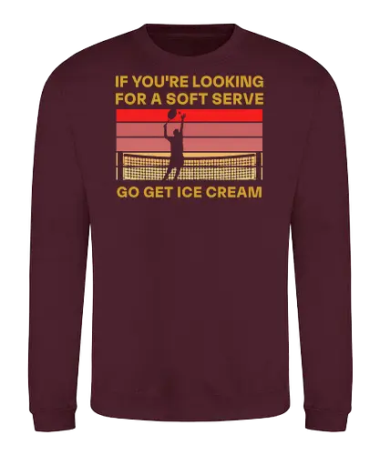 Funny Tennis Quote Vintage Retro Player Humor - Sweatshirt