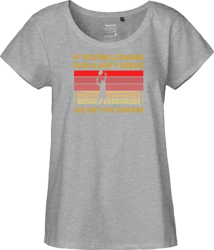 Funny Tennis Quote Vintage Retro Player Humor - Fairtrade Girl Shirt