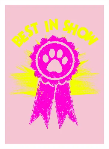 Best in Show - Princess Donut - Champion, ribbon, Persian cat, royal court, princess donut, Queen Anne chonk - Artprint