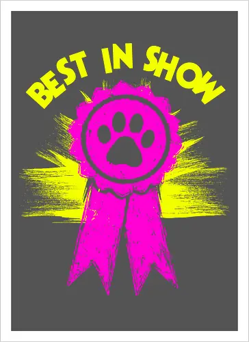 Best in Show - Princess Donut - Champion, ribbon, Persian cat, royal court, princess donut, Queen Anne chonk - Artprint