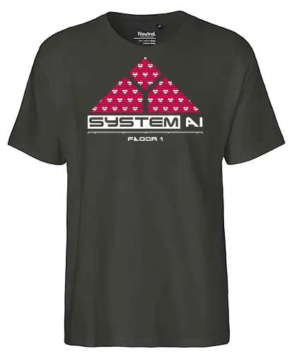 Dungeon Crawler Carl - System Ai Systems - Dungeon crawler, dungeon crawler carl, dcc, princess donut, mongo, litrpg, crawlers, skynet - Fairtrade T-Shirt