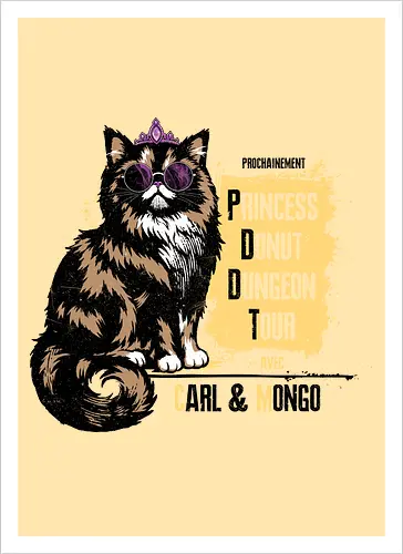 Princess Tour - dcc, mongo, litrpg, crawlers, Dungeon, Carl, princess, donut - Artprint