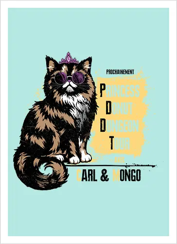 Princess Tour - dcc, mongo, litrpg, crawlers, Dungeon, Carl, princess, donut - Artprint