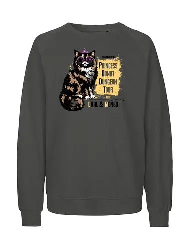 Princess Tour - dcc, mongo, litrpg, crawlers, Dungeon, Carl, princess, donut - Fairtrade Sweatshirt