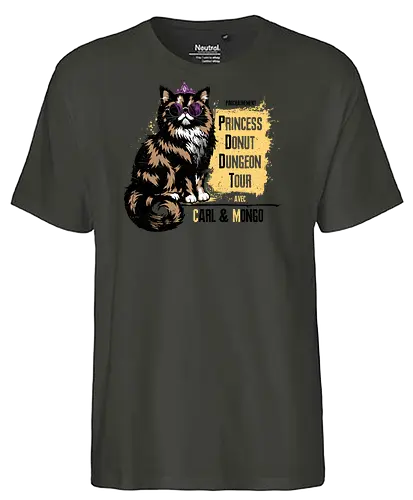 Princess Tour - dcc, mongo, litrpg, crawlers, Dungeon, Carl, princess, donut - Fairtrade T-Shirt