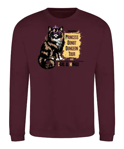 Princess Tour - dcc, mongo, litrpg, crawlers, Dungeon, Carl, princess, donut - Sweatshirt