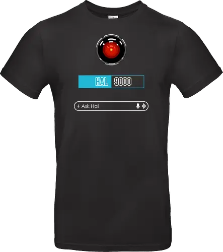 Ask Hal - sci fi, 2001, ai, artificial intelligence, cult classic, geek, hal 9000, movies, nerd, nostalgia, retro, robot, science fiction, stanley kubrick, vintage - Standard T-Shirt