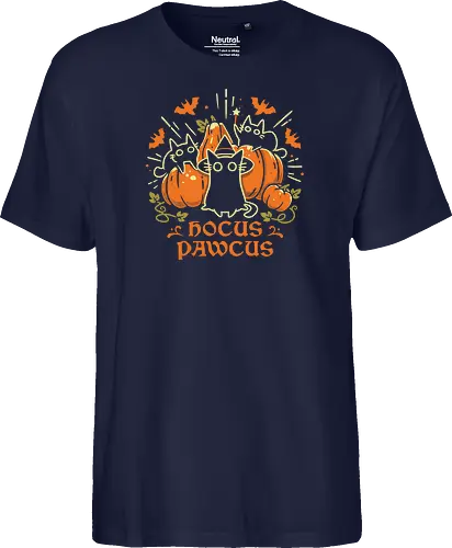 Hocus Pawcus - Halloween Cats - black cats, halloween, pumpkin, spooky cute, witchy, funny quote, magical, hocus pocus, cat lover, bats, oktober, cute animals, witchcraft - Fairtrade T-Shirt