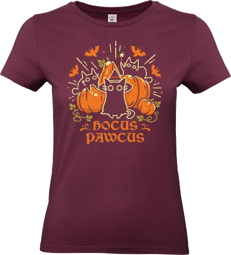 Hocus Pawcus - Halloween Cats - black cats, halloween, pumpkin, spooky cute, witchy, funny quote, magical, hocus pocus, cat lover, bats, oktober, cute animals, witchcraft - Standard T-Shirt (Women)