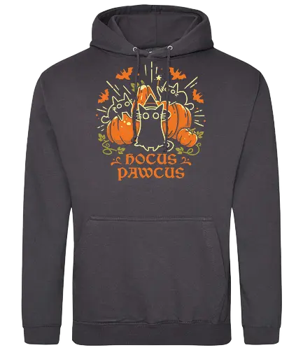 Hocus Pawcus - Halloween Cats - black cats, halloween, pumpkin, spooky cute, witchy, funny quote, magical, hocus pocus, cat lover, bats, oktober, cute animals, witchcraft - Standard Hoodie