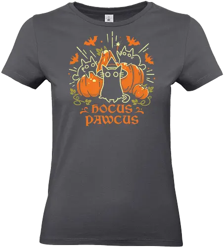 Hocus Pawcus - Halloween Cats - black cats, halloween, pumpkin, spooky cute, witchy, funny quote, magical, hocus pocus, cat lover, bats, oktober, cute animals, witchcraft - Standard T-Shirt (Women)