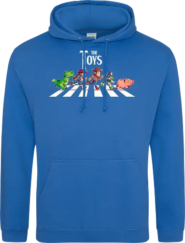 The Toys  - toy, jessie, rex, pig, buzz, woody, t-rex, dino, Tyrannosaurus Rex, abbey road, beatles, pixar - Standard Hoodie