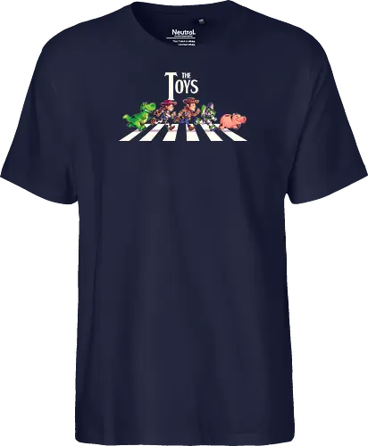 The Toys  - toy, jessie, rex, pig, buzz, woody, t-rex, dino, Tyrannosaurus Rex, abbey road, beatles, pixar - Fairtrade T-Shirt