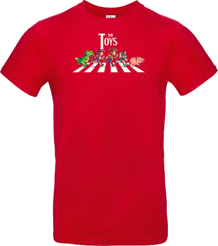 The Toys  - toy, jessie, rex, pig, buzz, woody, t-rex, dino, Tyrannosaurus Rex, abbey road, beatles, pixar - Standard T-Shirt