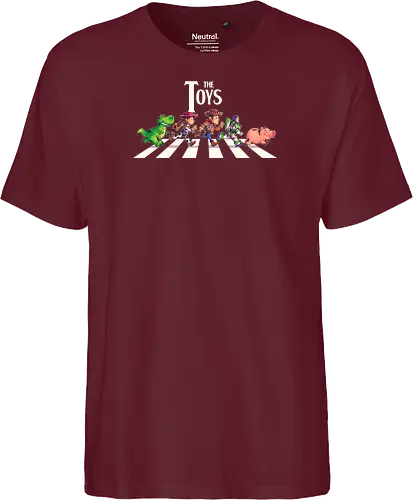 The Toys  - toy, jessie, rex, pig, buzz, woody, t-rex, dino, Tyrannosaurus Rex, abbey road, beatles, pixar - Fairtrade T-Shirt