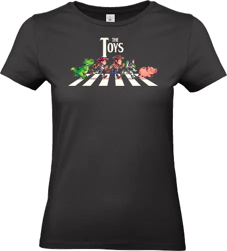 The Toys  - toy, jessie, rex, pig, buzz, woody, t-rex, dino, Tyrannosaurus Rex, abbey road, beatles, pixar - Standard T-Shirt (Women)