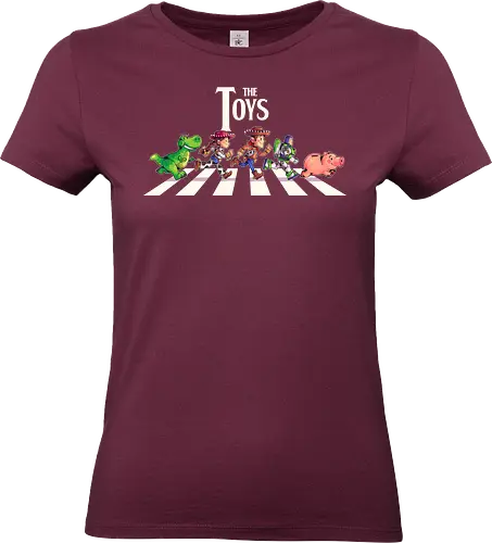 The Toys  - toy, jessie, rex, pig, buzz, woody, t-rex, dino, Tyrannosaurus Rex, abbey road, beatles, pixar - Standard T-Shirt (Women)