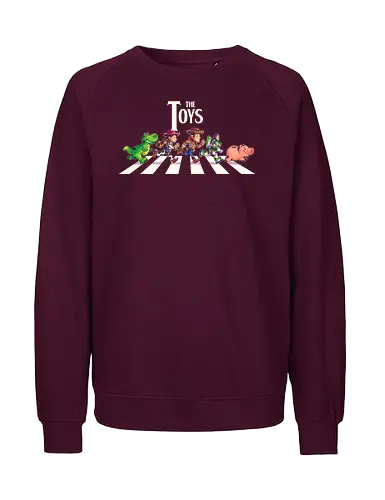 The Toys  - toy, jessie, rex, pig, buzz, woody, t-rex, dino, Tyrannosaurus Rex, abbey road, beatles, pixar - Fairtrade Sweatshirt