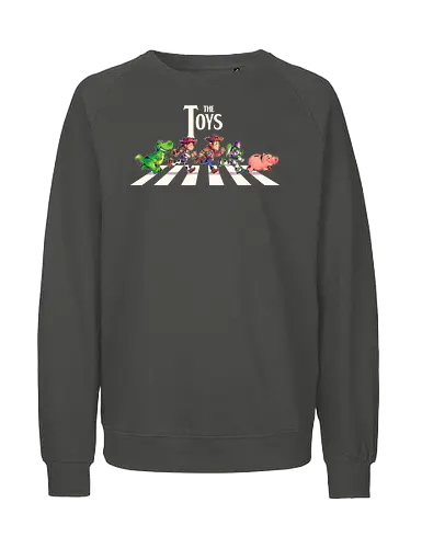 The Toys  - toy, jessie, rex, pig, buzz, woody, t-rex, dino, Tyrannosaurus Rex, abbey road, beatles, pixar - Fairtrade Sweatshirt