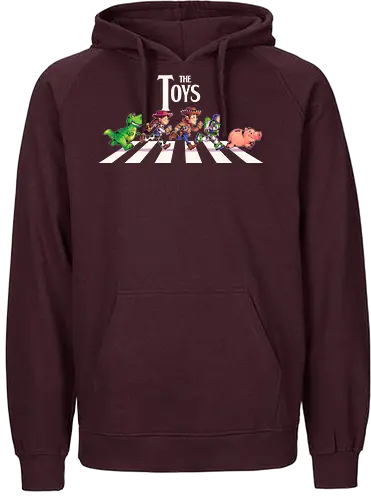The Toys  - toy, jessie, rex, pig, buzz, woody, t-rex, dino, Tyrannosaurus Rex, abbey road, beatles, pixar - Fairtrade Hoodie