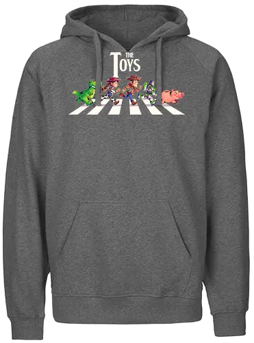 The Toys  - toy, jessie, rex, pig, buzz, woody, t-rex, dino, Tyrannosaurus Rex, abbey road, beatles, pixar - Fairtrade Hoodie