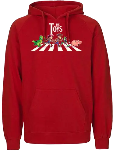 The Toys  - toy, jessie, rex, pig, buzz, woody, t-rex, dino, Tyrannosaurus Rex, abbey road, beatles, pixar - Fairtrade Hoodie