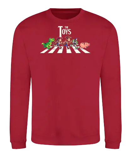 The Toys  - toy, jessie, rex, pig, buzz, woody, t-rex, dino, Tyrannosaurus Rex, abbey road, beatles, pixar - Sweatshirt