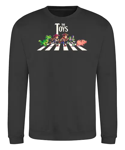 The Toys  - toy, jessie, rex, pig, buzz, woody, t-rex, dino, Tyrannosaurus Rex, abbey road, beatles, pixar - Sweatshirt