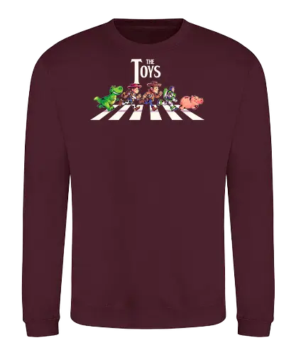The Toys  - toy, jessie, rex, pig, buzz, woody, t-rex, dino, Tyrannosaurus Rex, abbey road, beatles, pixar - Sweatshirt