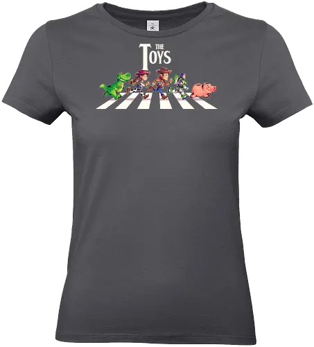 The Toys  - toy, jessie, rex, pig, buzz, woody, t-rex, dino, Tyrannosaurus Rex, abbey road, beatles, pixar - Standard T-Shirt (Women)