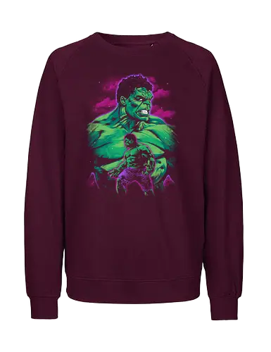 Green Gamma - Comic, Superheroes, Comic Books, Epic Battle, Versus, Battle, Superhero Battle, Geek Culture, Pop Culture, Green Goliath, Gamma, Smash, Comics - Fairtrade Sweatshirt