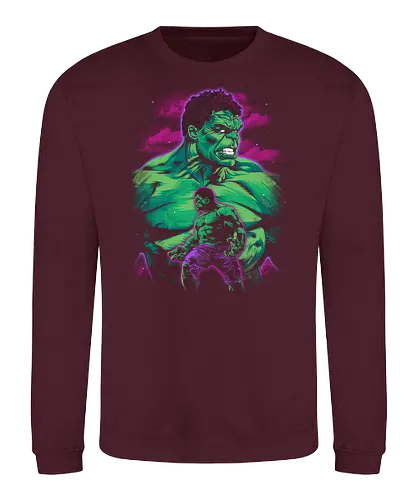 Green Gamma - Comic, Superheroes, Comic Books, Epic Battle, Versus, Battle, Superhero Battle, Geek Culture, Pop Culture, Green Goliath, Gamma, Smash, Comics - Sweatshirt