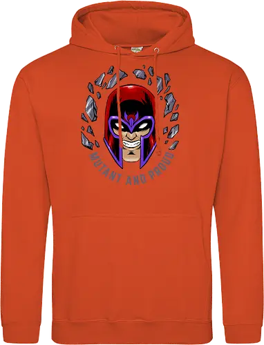 master of magnetism - villain, mutant, mutant leader, magnetism, proud, Magnet, Superhero - Standard Hoodie