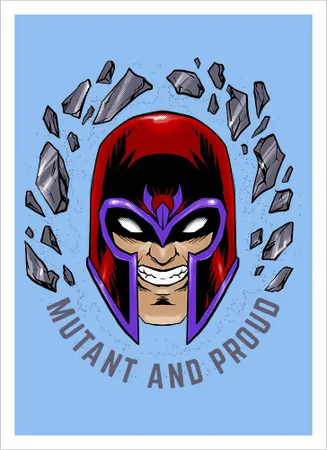 master of magnetism - villain, mutant, mutant leader, magnetism, proud, Magnet, Superhero - Artprint