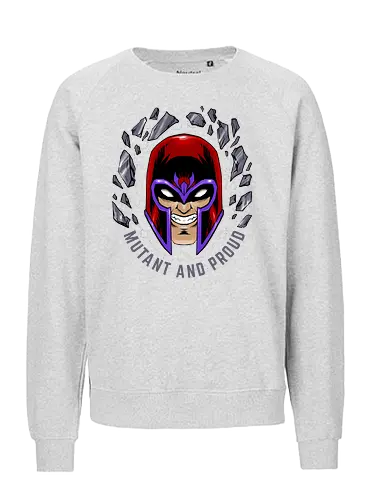 master of magnetism - villain, mutant, mutant leader, magnetism, proud, Magnet, Superhero - Fairtrade Sweatshirt