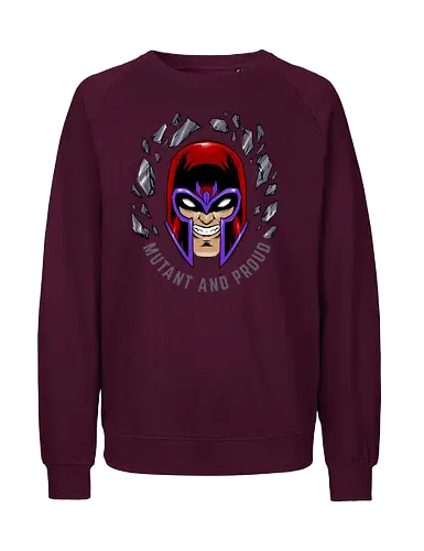 master of magnetism - villain, mutant, mutant leader, magnetism, proud, Magnet, Superhero - Fairtrade Sweatshirt