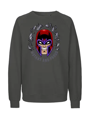 master of magnetism - villain, mutant, mutant leader, magnetism, proud, Magnet, Superhero - Fairtrade Sweatshirt