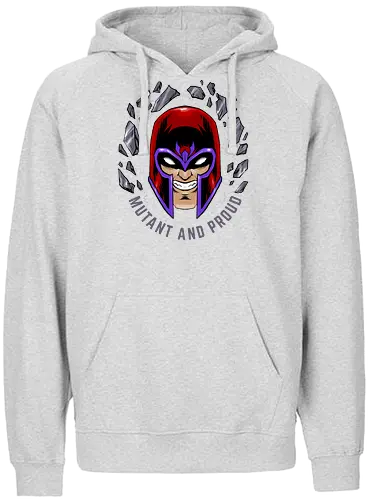 master of magnetism - villain, mutant, mutant leader, magnetism, proud, Magnet, Superhero - Fairtrade Hoodie