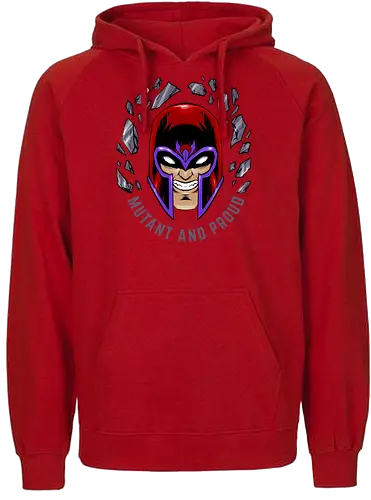 master of magnetism - villain, mutant, mutant leader, magnetism, proud, Magnet, Superhero - Fairtrade Hoodie