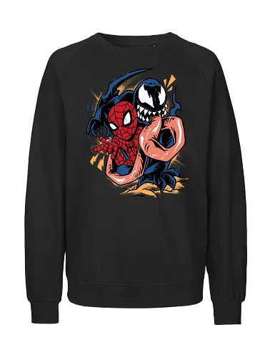 partner in crime - superhero, vigilante, Superhero, Symbiote, carnage, symbiote - Fairtrade Sweatshirt