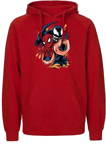 partner in crime - superhero, vigilante, Superhero, Symbiote, carnage, symbiote - Fairtrade Hoodie