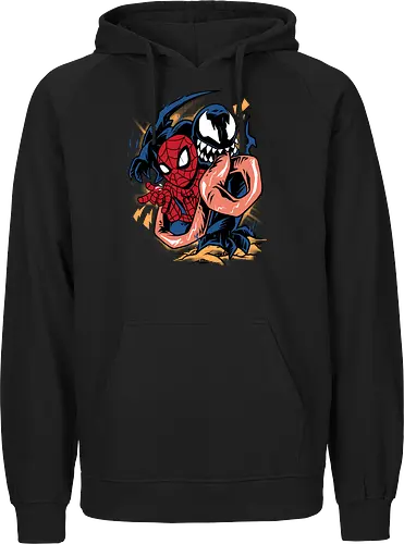 partner in crime - superhero, vigilante, Superhero, Symbiote, carnage, symbiote - Fairtrade Hoodie