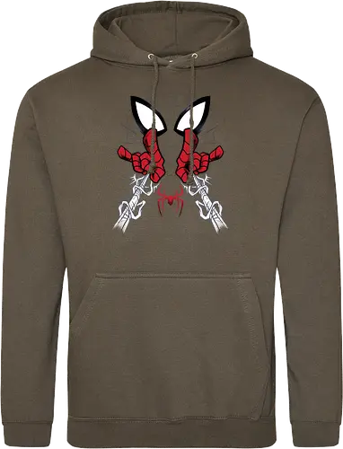 web shooter hero - Superhero, Symbiote, carnage, symbiote, webslinger, superhero, cool, cartoon, spider, sense - Standard Hoodie