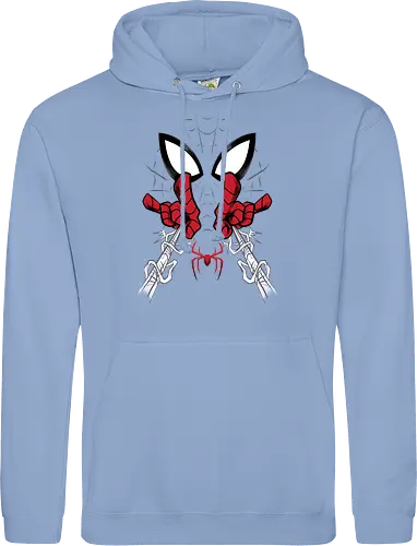 web shooter hero - Superhero, Symbiote, carnage, symbiote, webslinger, superhero, cool, cartoon, spider, sense - Standard Hoodie