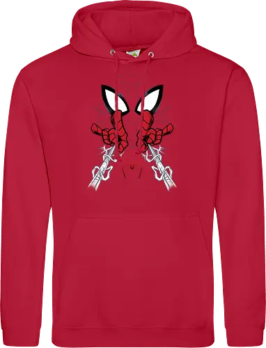web shooter hero - Superhero, Symbiote, carnage, symbiote, webslinger, superhero, cool, cartoon, spider, sense - Standard Hoodie