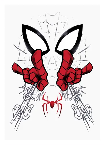 web shooter hero - Superhero, Symbiote, carnage, symbiote, webslinger, superhero, cool, cartoon, spider, sense - Artprint