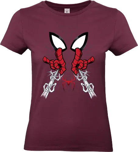 web shooter hero - Superhero, Symbiote, carnage, symbiote, webslinger, superhero, cool, cartoon, spider, sense - Standard T-Shirt (Women)