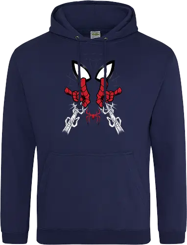 web shooter hero - Superhero, Symbiote, carnage, symbiote, webslinger, superhero, cool, cartoon, spider, sense - Standard Hoodie