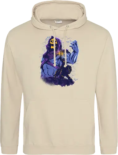 evil golden skull - evil, masterofuniverse, heman, skeletor, cool, sword master, dark magic, kingdom, 80s, vintage, retro - Standard Hoodie